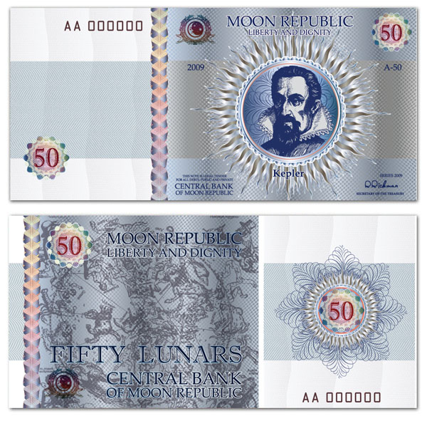 Деньги Лунной республики (7 фото)