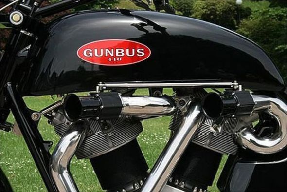 Мотоцикл-гигант Gunbus 410 (17 фото)