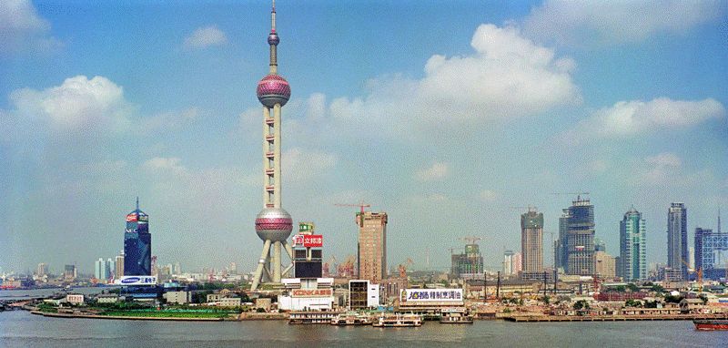 Шанхай за 20 лет (3 фото)