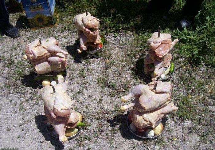 Печем курицу без духовки (15 фото)