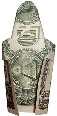 Оригами из долларовой купюры (113 фото)