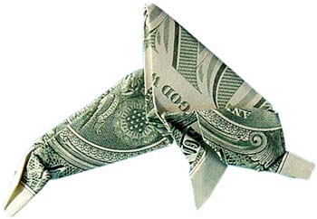 Оригами из долларовой купюры (113 фото)