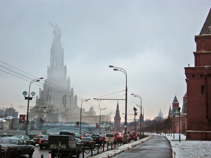 Как могла выглядеть Москва... (10 фото)