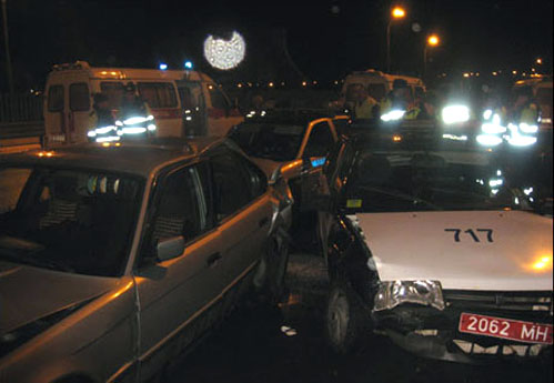 Нашумевшая авария под Минском (8 фото)