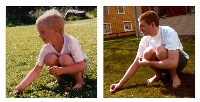 Сравнение людей в детстве и сейчас (49 фото)