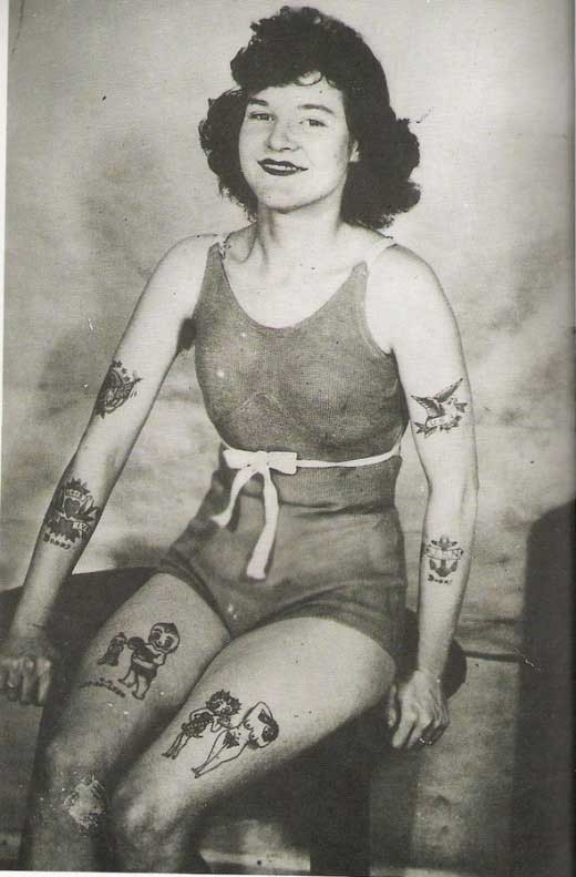 Винтажные татуировки (19 фото)