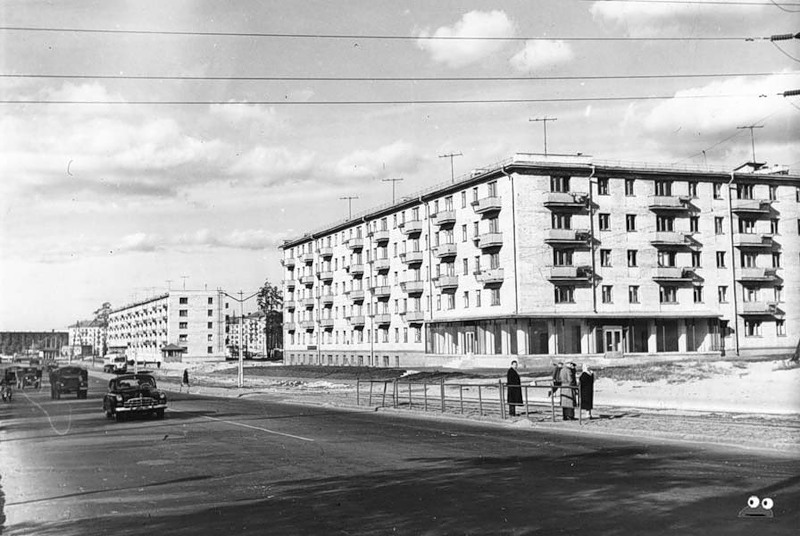 Перекресток Харьковского шоссе и улицы Гашека, август 1962 года