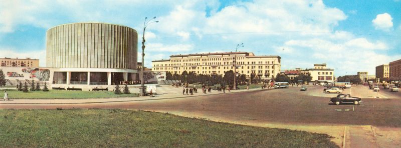 Кутузовский проспект. Здание Музея-панорамы «Бородинская битва»