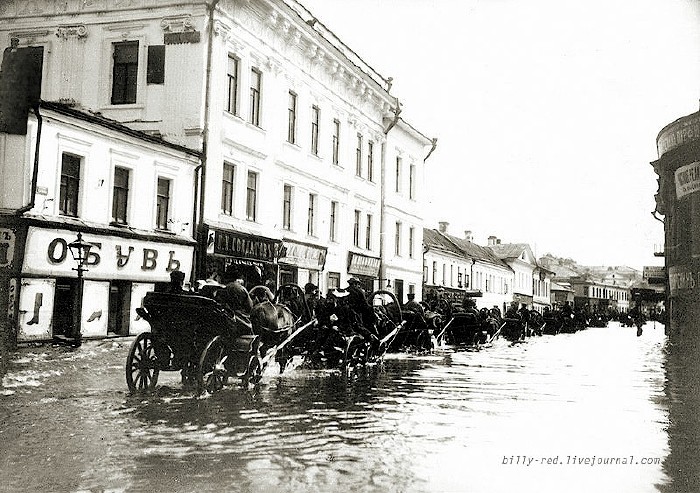 Наводнение 1908 года в Москве (10 фото)