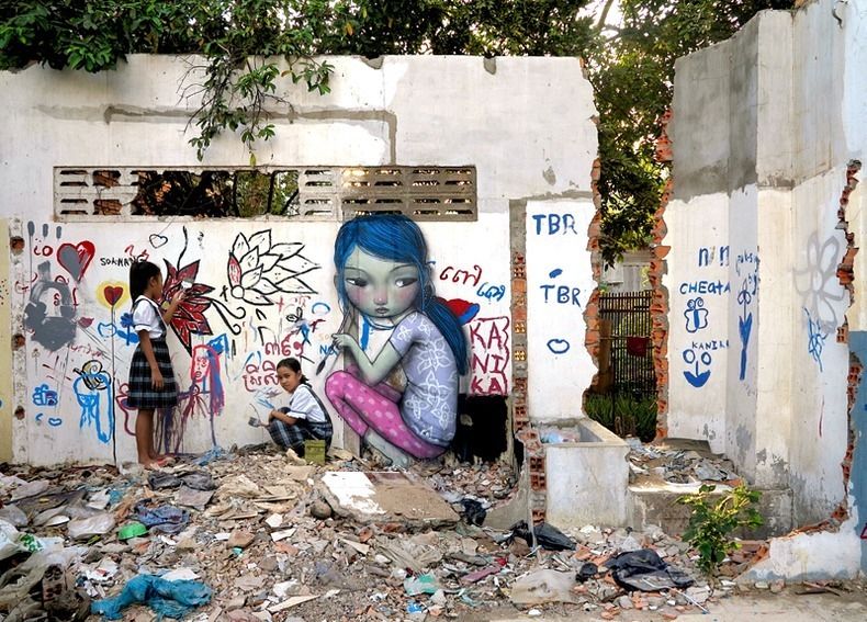 граффити, уличное искусство, художник