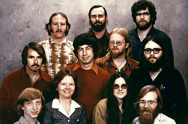 Организация Microsoft в 1978 году.