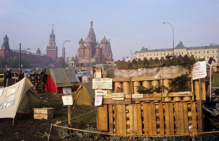 палатка, городок, кремль, 90-е