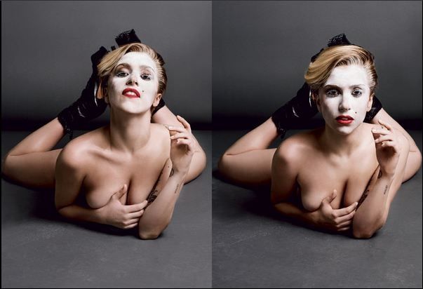 ﻿ Lady Gaga снялась голой сразу же для четырех обложек  (12 фото)