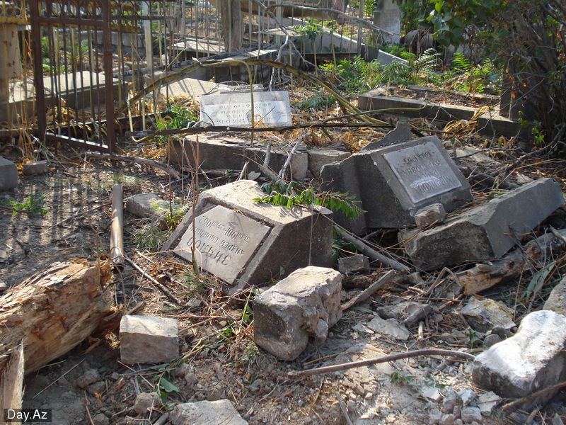 Уничтожение христианского кладбища в Баку