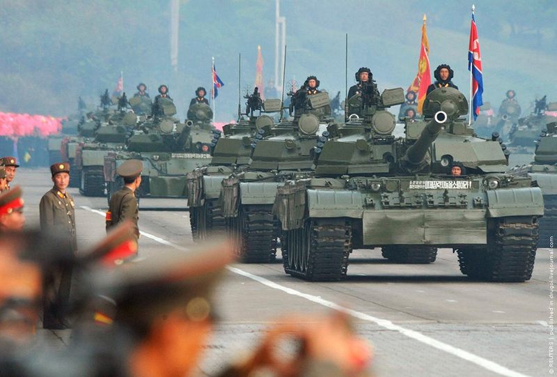 Вся военная техника у армии Северной Кореи — советская.